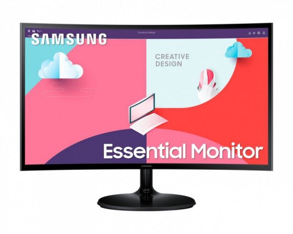 Monitor 24 cale LS24C362EAUXEN VA 1920x1080 FHD 16:9 1xD-sub 1xHDMI 4ms(GTG) zakrzywiony  2 lata d2d