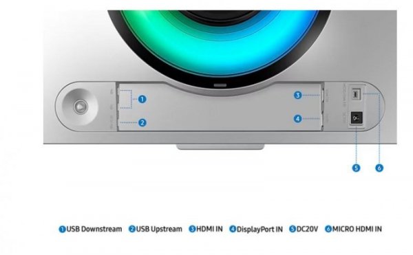 Monitor 49 cali LS49CG950SUXDU OLED 5120x1440 DQHD 32:9 1xHDMI 1xDP 3xUSB 3.0 0,03ms(GTG) WiFi/BT głośniki zakrzywiony HAS 240Hz