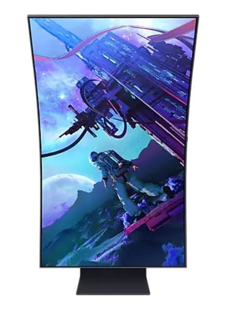 Monitor 55 cali LS55CG970NUXEN VA 3840x2160 UHD 16:9 4xHDMI/LAN(RJ45)/2xUSB2.0 1ms(GTG) WiFi/BT głośniki zakrzywiony HAS+PIV 165