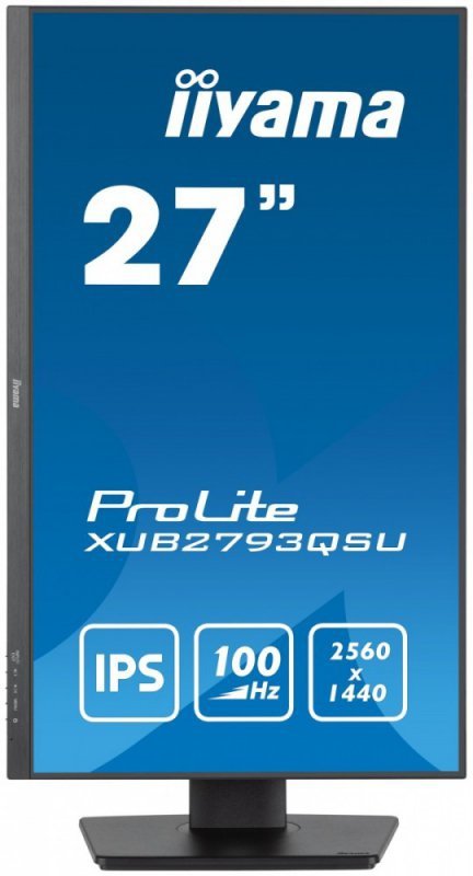 Monitor 27 cali ProLite XUB2793QSU-B6 IPS,QHD,HAS(150mm),100Hz,HDMI,DP,2x2W   2xUSB(3.2),FreeSync