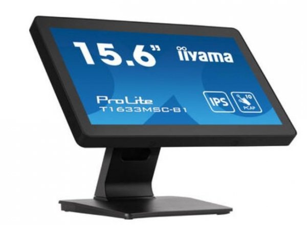 Monitor 15.6 cala ProLite T1633MSC-B1 poj.10pkt,IP54,IPS,USB