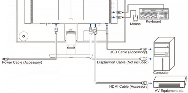 Monitor 24 cale XU2495WSU-B7 IPS,16:10,300cd,4ms,HDMI,DP,3xUSB(3.2),  1xUSB-c,2x2W,FlickerFree