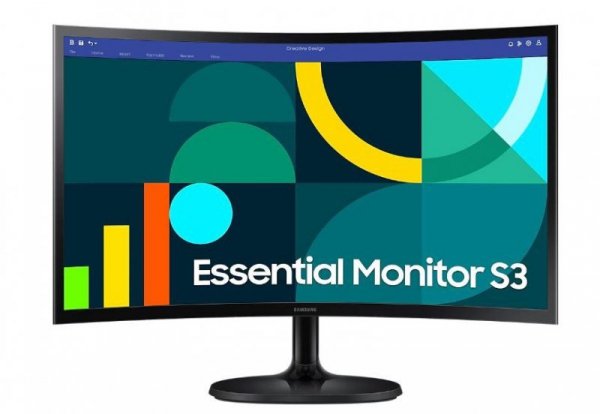 Monitor 27 cali S36GD VA 1920x1080 FHD 16:9 1xD-sub 1xHDMI 4 ms 100Hz zakrzywiony  1800R 2Yd2d (LS27D360GAUXEN)