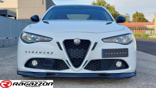 Dokładka, spoiler zderzaka CADAMURO Alfa Romeo Giulia SUPER czarny połysk