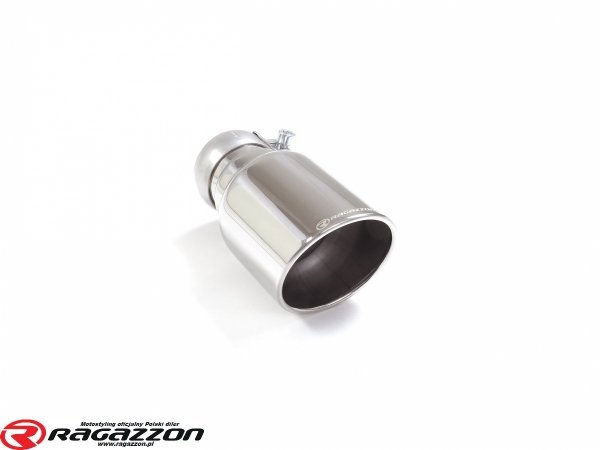 Tłumik końcowy przelotowy Alfa Romeo Giulia 2.0 Quadrifoglio style RAGAZZON STEEL 4x102mm sportowy wydech