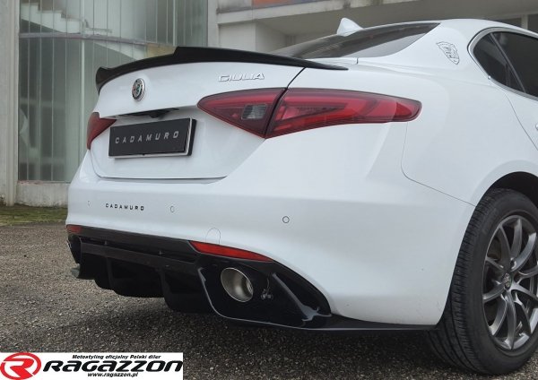 Dyfuzor zderzaka, rear diffuser CADAMURO Alfa Romeo Giulia Super / Business / Quadrifoglio style do malowania