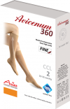 ARIES FINE Podkolanówki przeciwżylakowe II stopnia ucisku TRANSPARENTNE AVICENUM 360 (23 - 32 mmHg)