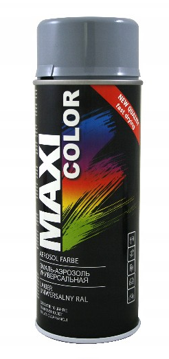 Srebrno-Szary lakier farba spray maxi RAL 7001 emalia uniwersalna 400 ml 