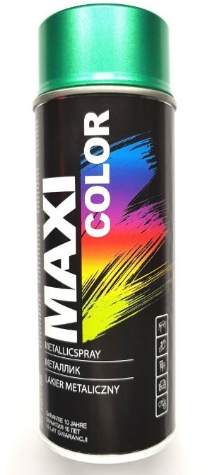 Lakier Maxi Color farba spray Metalik Zielony