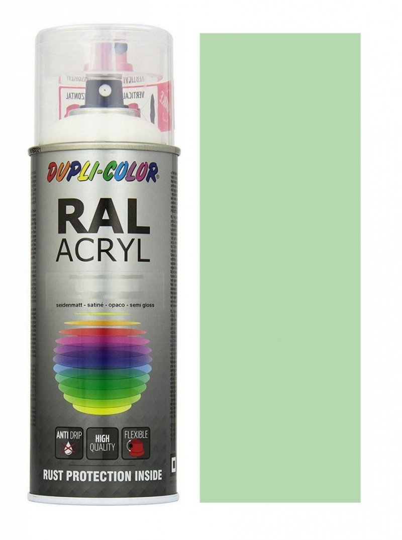MOTIP lakier zielony pastelowy farba połysk 400 ml akrylowy acryl szybkoschnący RAL 6019