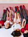 Happy Strawberries - Low Socks Good Mood
