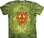 Tie Dye Rasta Peace Turtle - The Mountain