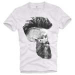 Skull with a beard White - Underworld