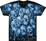 Skull Pile Blue - Glow - Liquid Blue