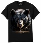 Čierne Tričko Black Bear in Water  - TCH