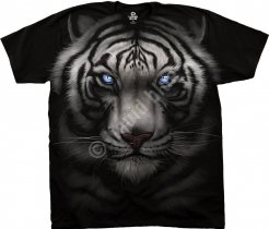 Majestic White Tiger - Liquid Blue