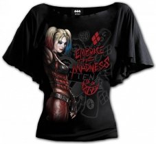 Harley Quinn Embrace Madness - Bat Top Spiral