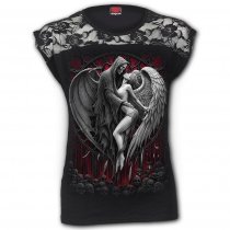 Forbidden - Lace Shift Top Spiral