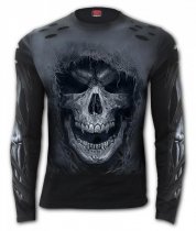 Tattered Skull - Longsleeve Spiral
