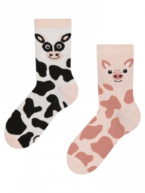 Kravička a prasátko - Ponožky Pro Děti - Good Mood