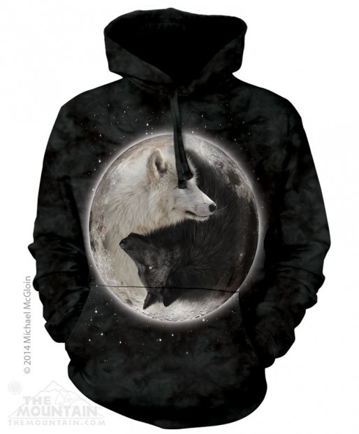 Yin Yang Wolves - Mikina The Mountain