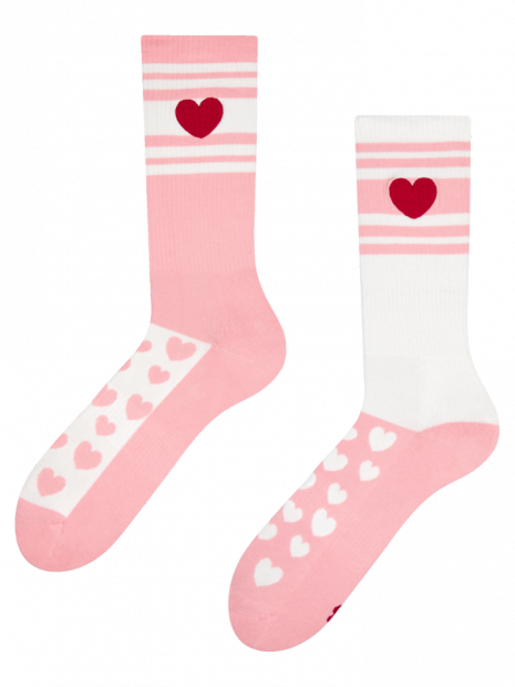 Stripes &amp; Hearts - Socks Sport - Good Mood
