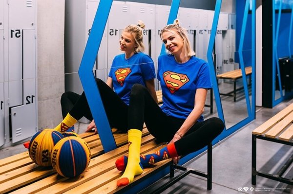 Superman Logo Socks Good Mood