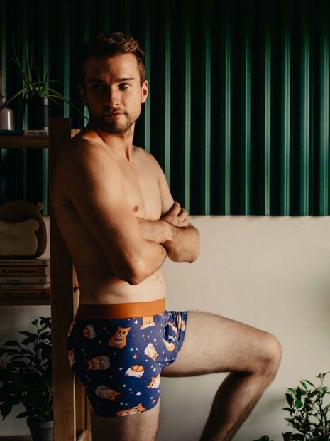 Hamster - Mens Fitted Trunks - Good Mood