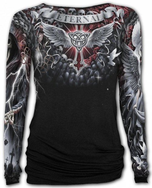 Life And Death Cross - Baggy Top Spiral