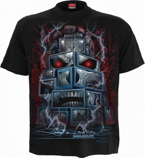 Death by TV T-shirt - Spiral