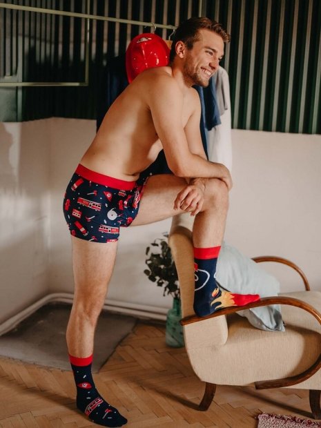 Firefighter - Mens Fitted Trunks