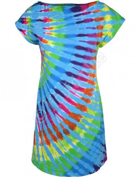 Rainbow Blue Streak - Sundress Liquid Blue