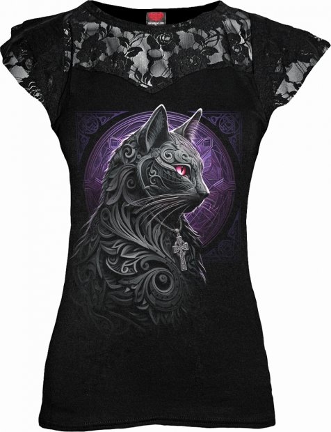 Celtic Whiskers - Lace Sleeve Top Spiral