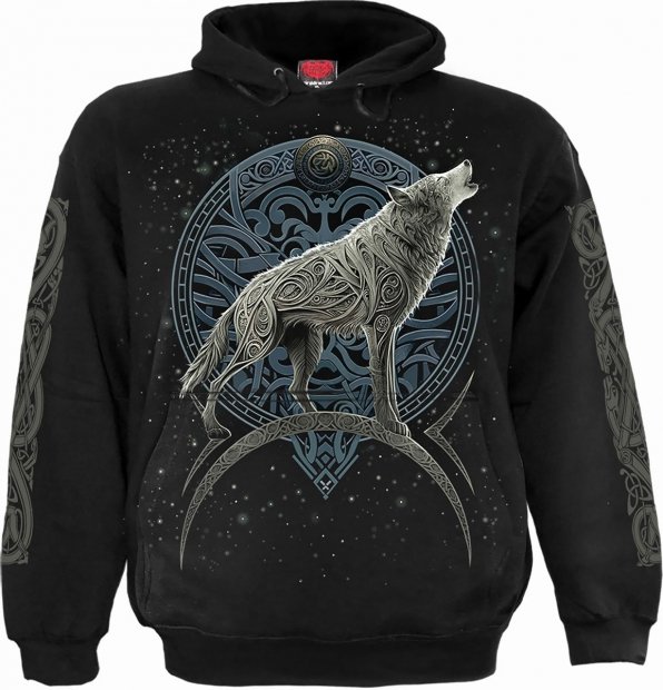 Celtic Wolf - Hoodie Spiral