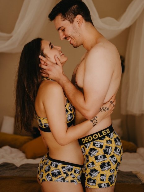 Camera - Mens Fitted Trunks - Good Mood