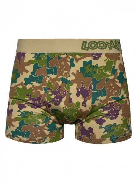 Looney Tunes Camouflage - Mens Fitted Trunks Good Mood