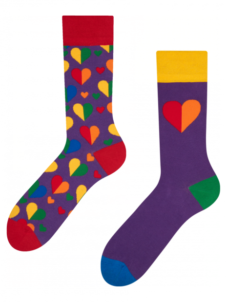 Rainbow Hearts - Socks Good Mood