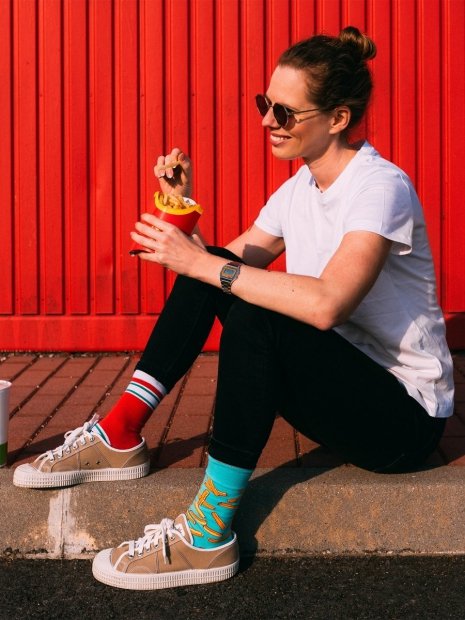 French Fries &amp; Ketchup - Socks Good Mood