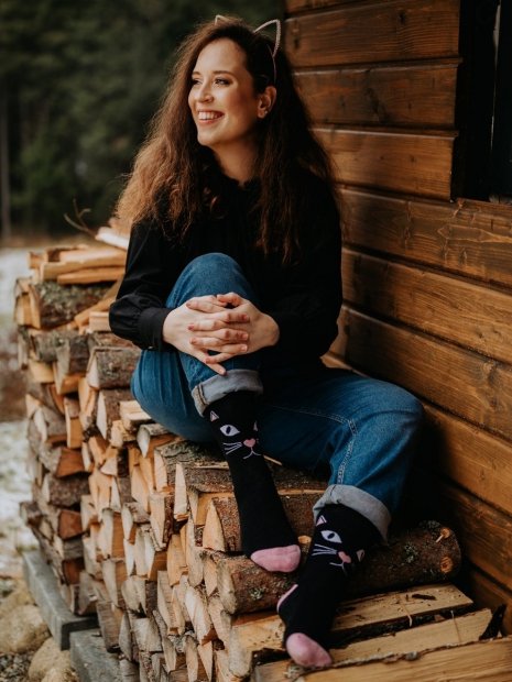 Cats Gaze - Winter Socks - Good Mood
