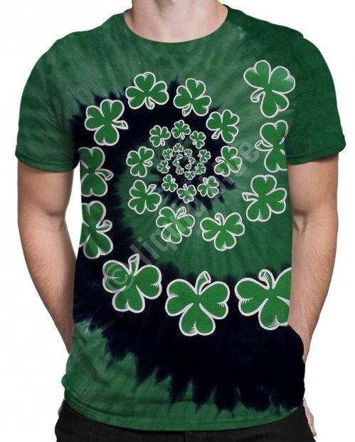 Shamrock Spiral - Liquid Blue