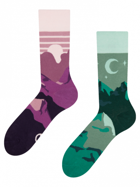 Sunset &amp; Night - Socks Good Mood