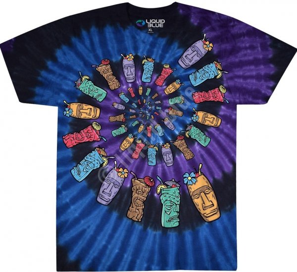 Tiki Spiral - Liquid Blue