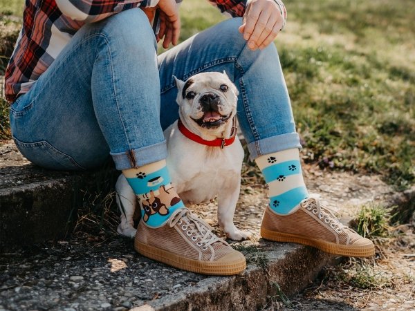 Dogs &amp; Stripes - Socks Good Mood