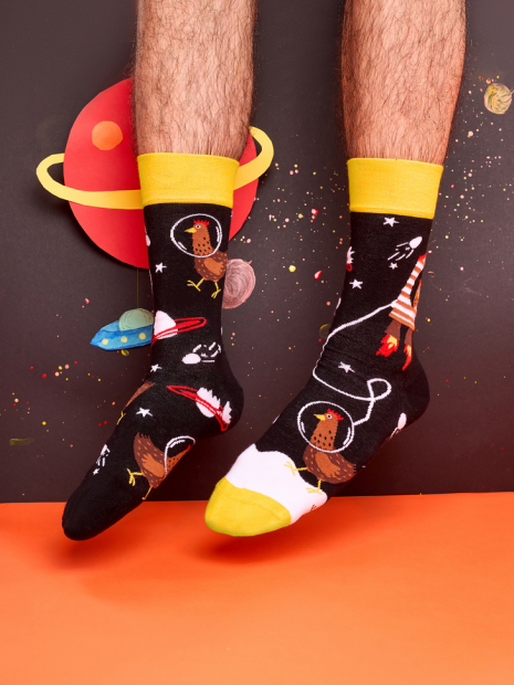 Chicken Astronaut- Socks Good Mood