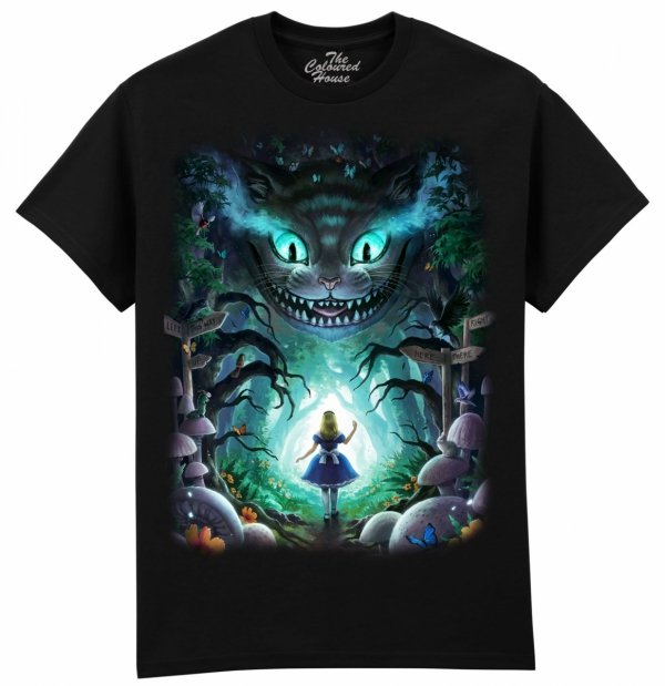 T-shirt Into Wonderland Black - TCH
