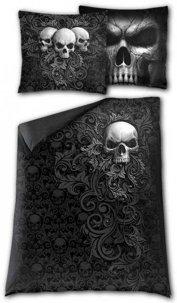 Skull Scroll Single (200x135) - Posteľná bielizeň Spiral