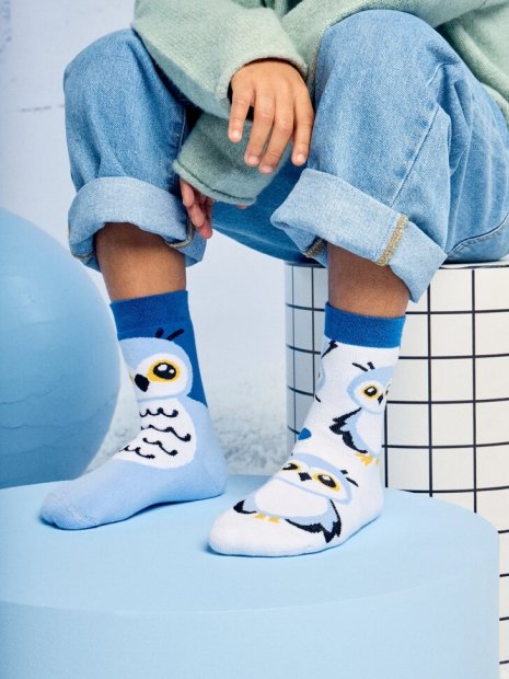 Detské teplé ponožky Snežná Sova - Dedoles