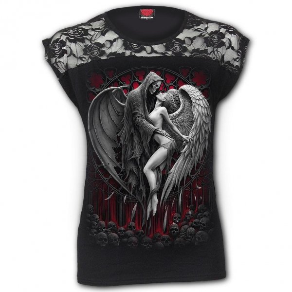 Forbidden - Lace Shift Top - Spiral Ladies