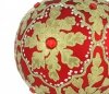 ręcznie robiona bombka czerwona / rote handverzierte Weihnachtskugel / red handmade baubles