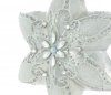 biała szklana bombka gwiazdka / ExArte Stern 12cm Polaris / Christmas Star 12cm Polaris